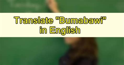 mababawi in english|BAWI Bumabawi Binawi Tagalog.